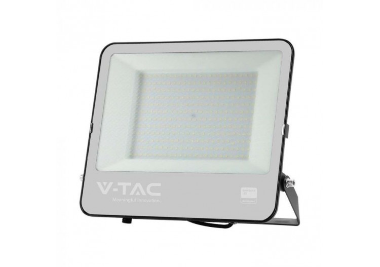 Vt-44101 100w projecteur puce samsung 1m fil 6500k corps noir verre gris 135lm/w- 23219 - V-tac