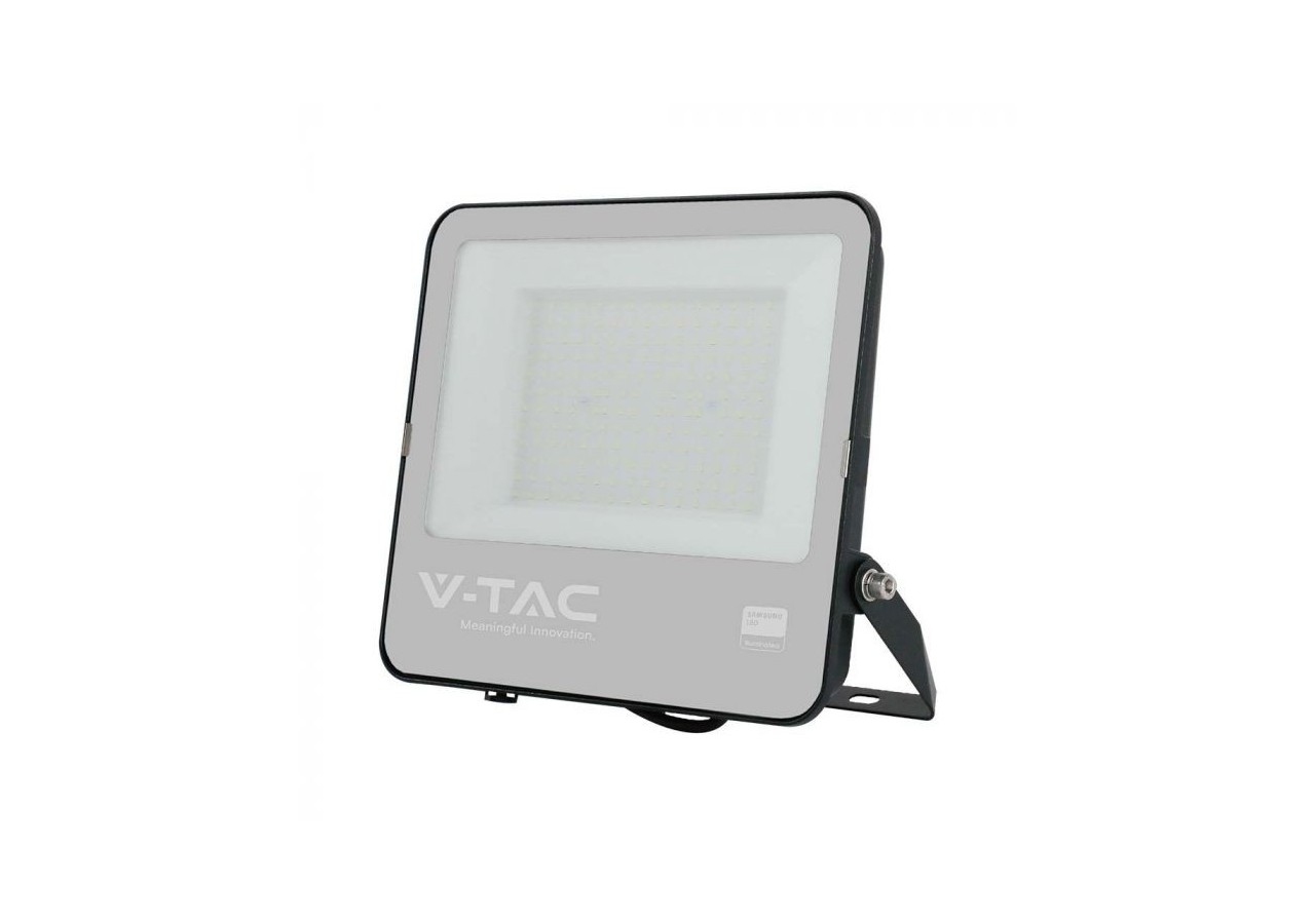 Vt-44153 150w projecteur puce samsung 1m fil 6500k corps noir verre gris 135lm/w- 23202 - V-tac