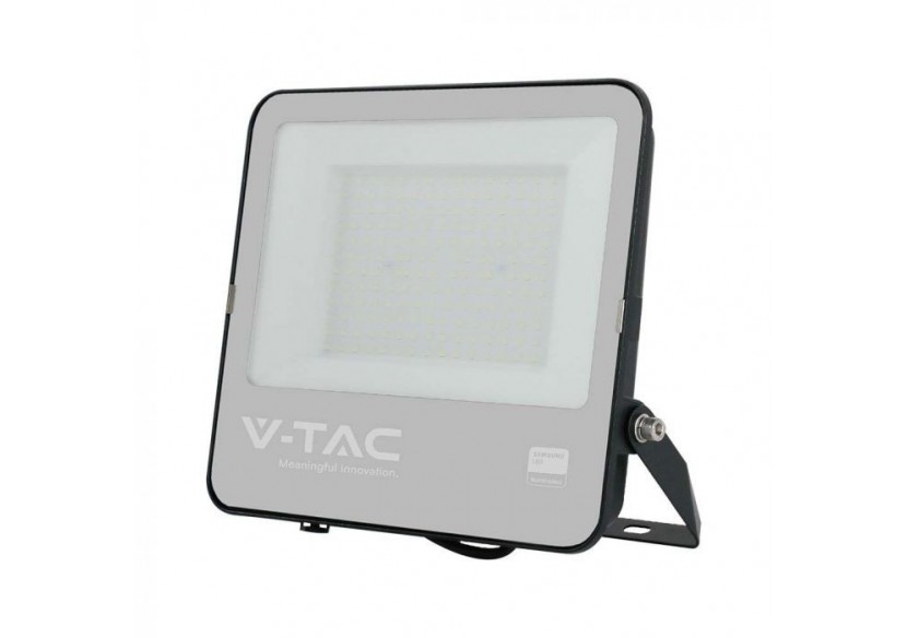 Vt-44153 150w projecteur puce samsung 1m fil 6500k corps noir verre gris 135lm/w- 23202 - V-tac