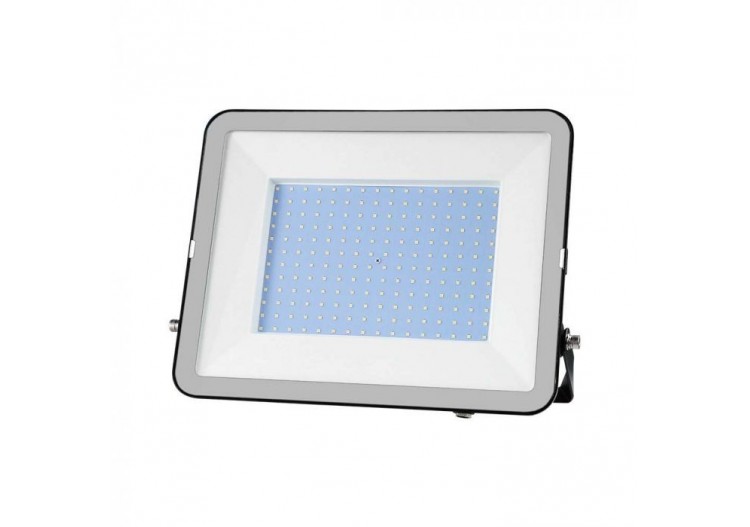 Vt-44200 200w projecteur puce samsung 1m câble 4000k corps noir verre gris- 10027 - V-tac