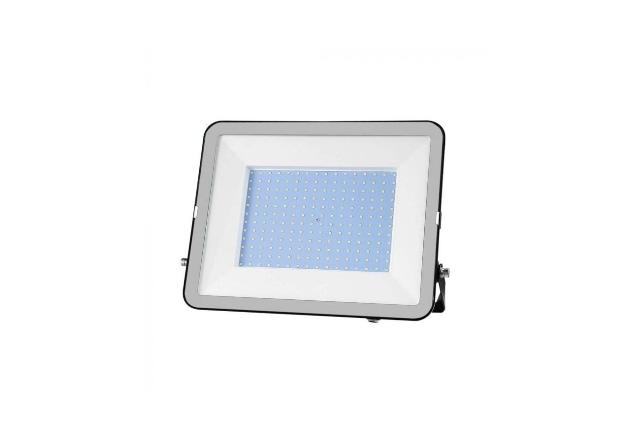 Vt-44200 200w projecteur puce samsung 1m câble 4000k corps noir verre gris- 10027 - V-tac