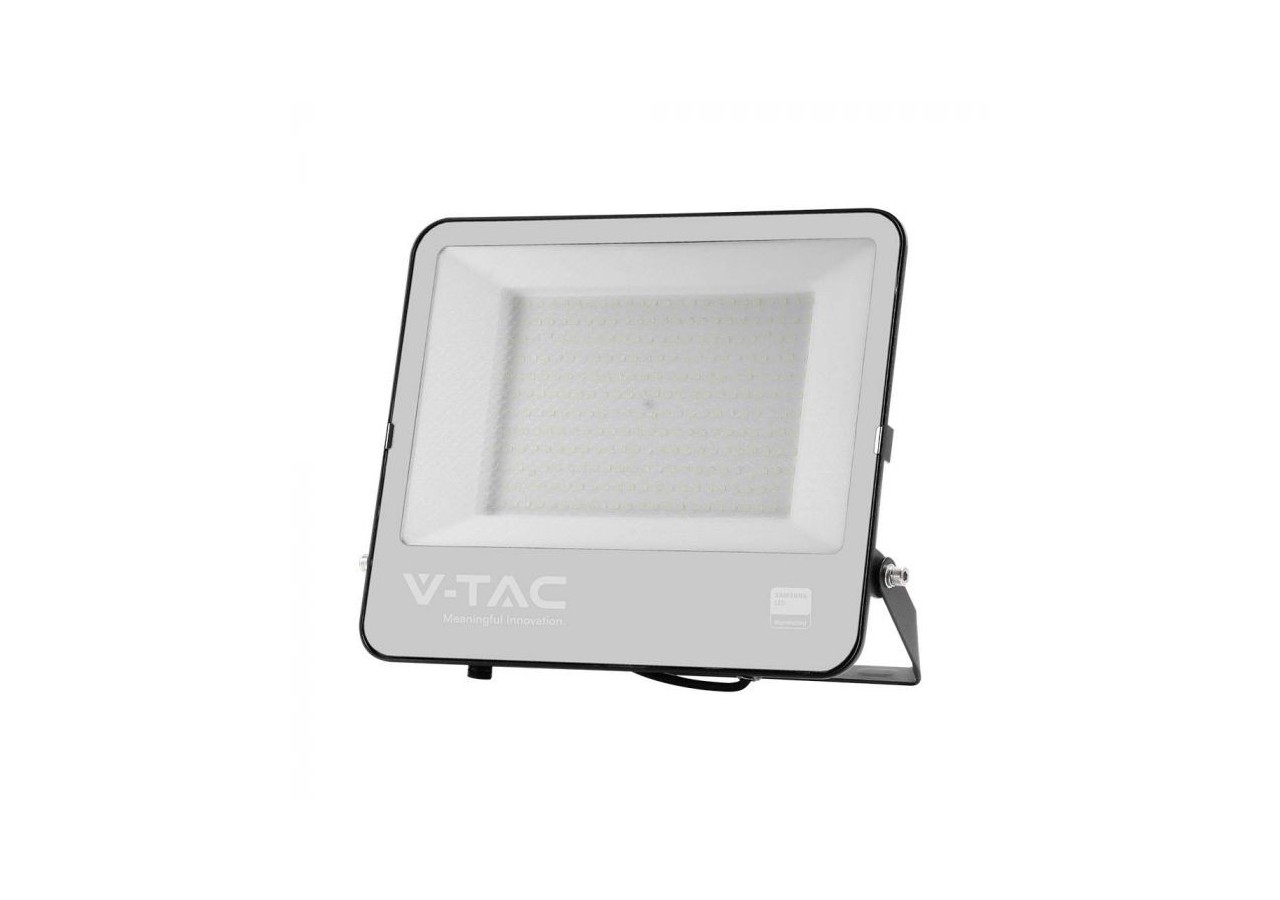 Vt-44201 projecteur 200w puce samsung 4000k corps noir verre gris 135lm/w- 8848 - V-tac