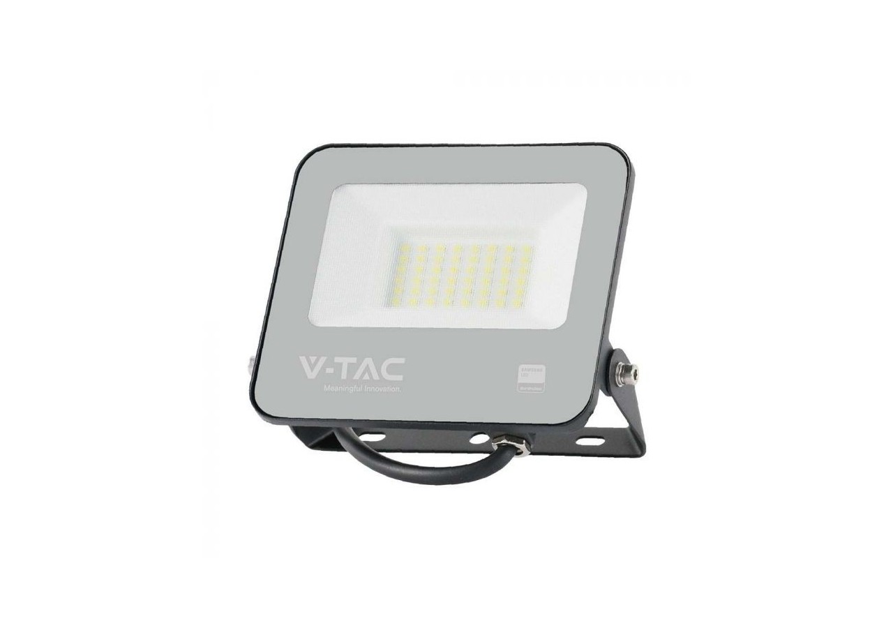 Projecteur Vt-4435 30w 4000k corps noir verre gris 185lm/w- 9255 - V-tac