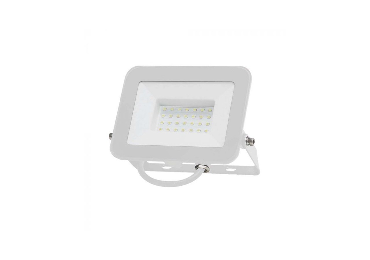 Vt-44030 Projecteur 30w puce samsung 6500k corps blanc verre blanc- 10025 - V-tac