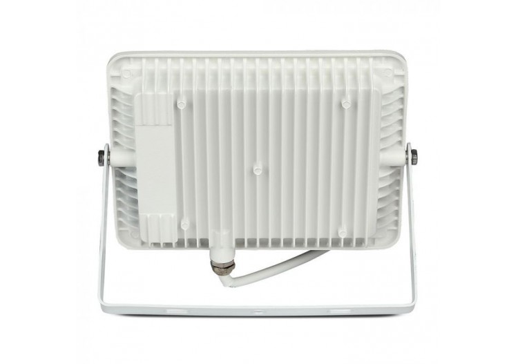 Projecteur SMD Vt-50-1 50w, puce Samsung et câble 1m, corps blanc 6400k- 952 - V-tac