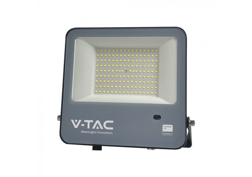 Vt-44103 100w capteur photocellule projecteur-puce Samsung 1m fil 4000k corps noir 135lm/w- 23190 - V-tac