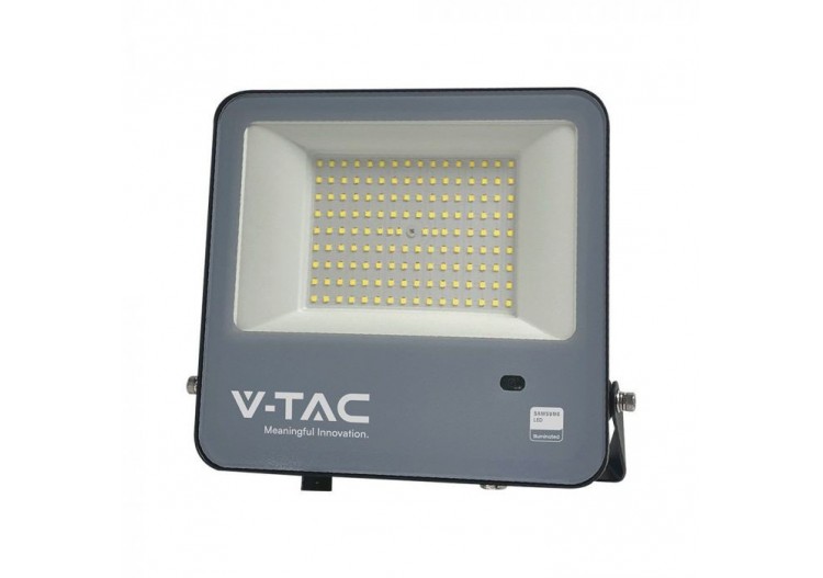Vt-44103 100w capteur photocellule projecteur-puce Samsung 1m fil 6500k corps noir 135lm/w- 23191 - V-tac
