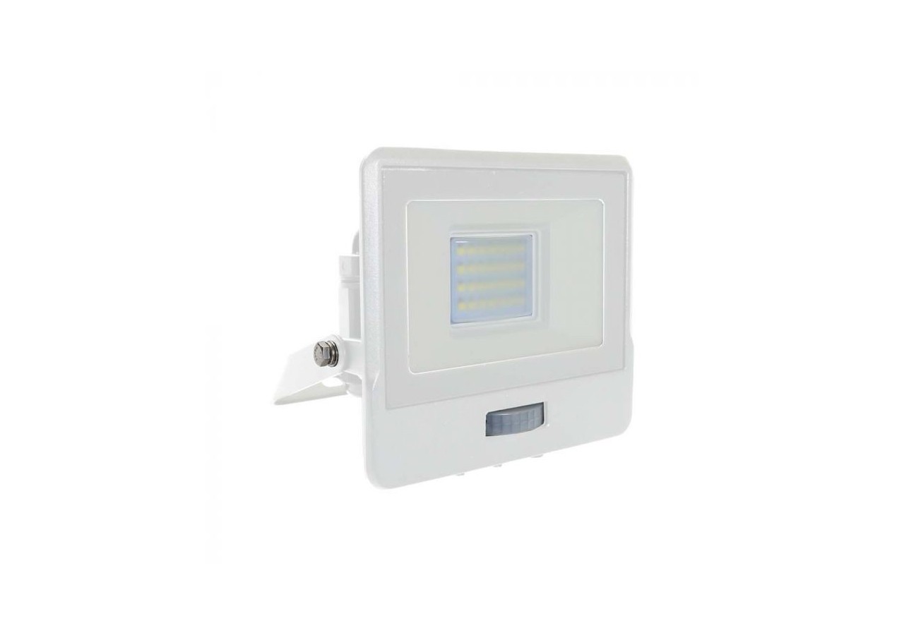 Projecteur à capteur pir Vt-128s 20w, puce Samsung, corps blanc 3000k- 20271 - V-tac
