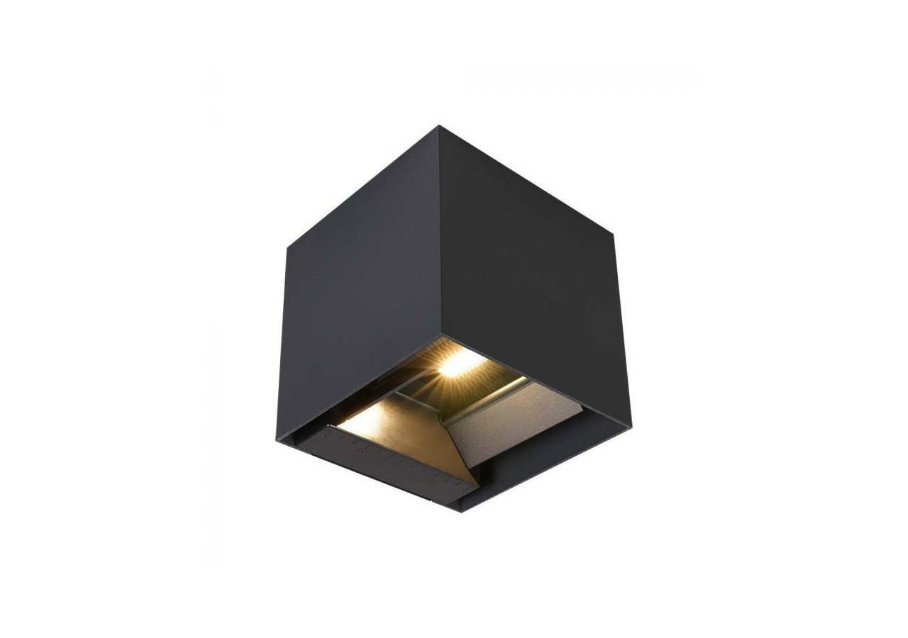 Vt-11109 9w cob led applique murale solaire avec capteur pir 3000k corps noir ip65- 11884 - V-tac