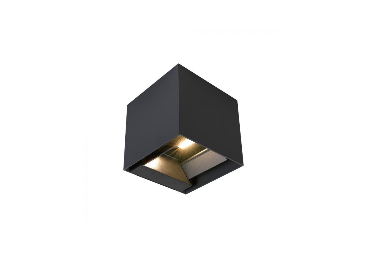 Vt-11109 9w cob led applique murale solaire avec capteur pir 4000k corps noir ip65- 11885 - V-tac