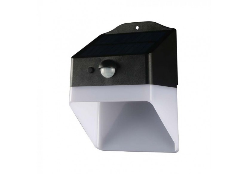 Vt-422 applique solaire 2w led-panda 200lm batterie au lithium 3.7v 1200mah 4000k noir+blanc- 10309 - V-tac