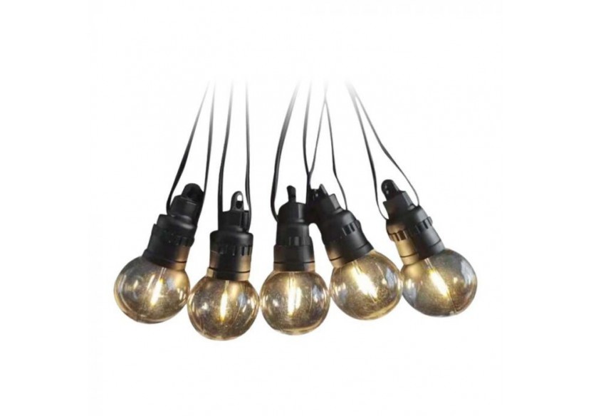 Vt-70512 0.5w/ampoule guirlande lumineuse solaire 12m ampoule et télécommande 3000k- 7804 - V-tac