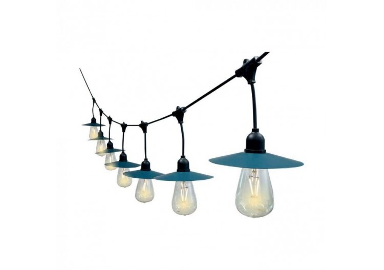 Guirlande lumineuse solaire led 3w, Vt-715s, 15 pièces, ampoule unique, longueur 15m- 23034 - V-tac