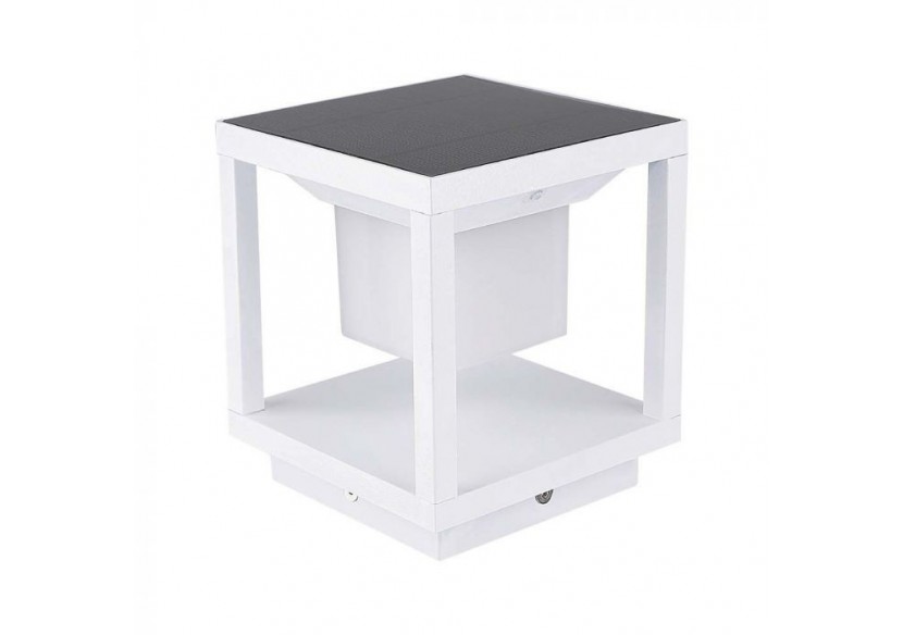 Pilier solaire LED Vt-11022, corps blanc 3000k- 6806 - V-tac