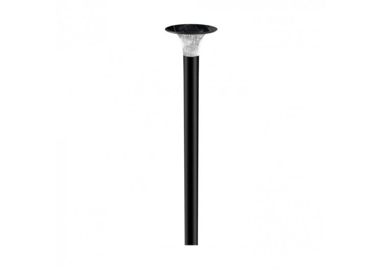 Vt-413 15w led chemin solaire lumière-diamant 2200lm lifepo4 batterie 3.2v 6000mah6000k + 4000k noir- 23006 - V-tac