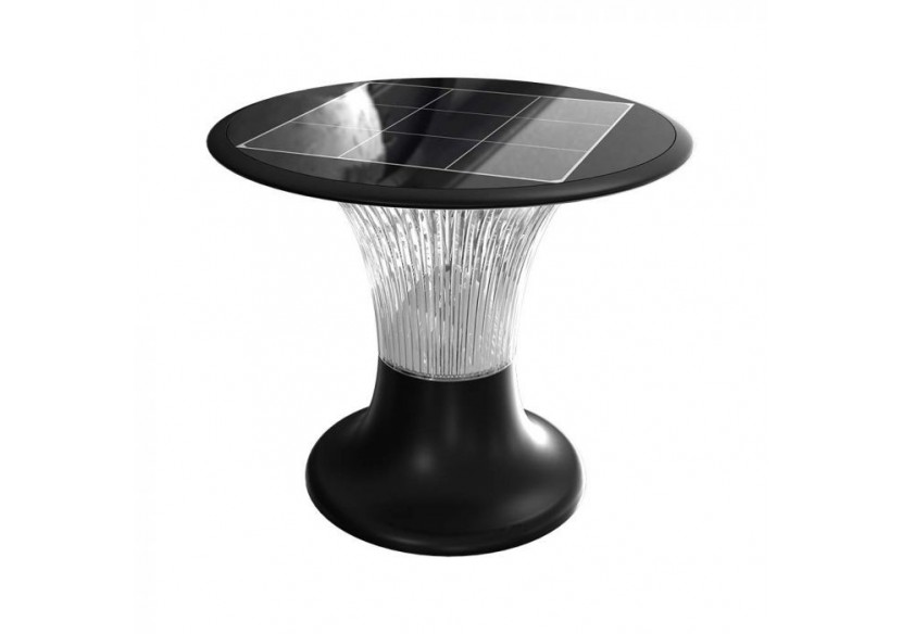 Vt-426 15w LED solaire pilar lumière-diamant 2200lm lifepo4 batterie 3.2v 6000mah 6000k + 4000k noir- 23005 - V-tac