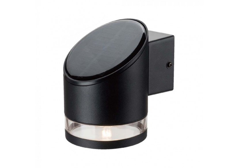 Vt-1138 lampe solaire murale à led 1w smd 3000k corps noir ip54- 10384 - V-tac