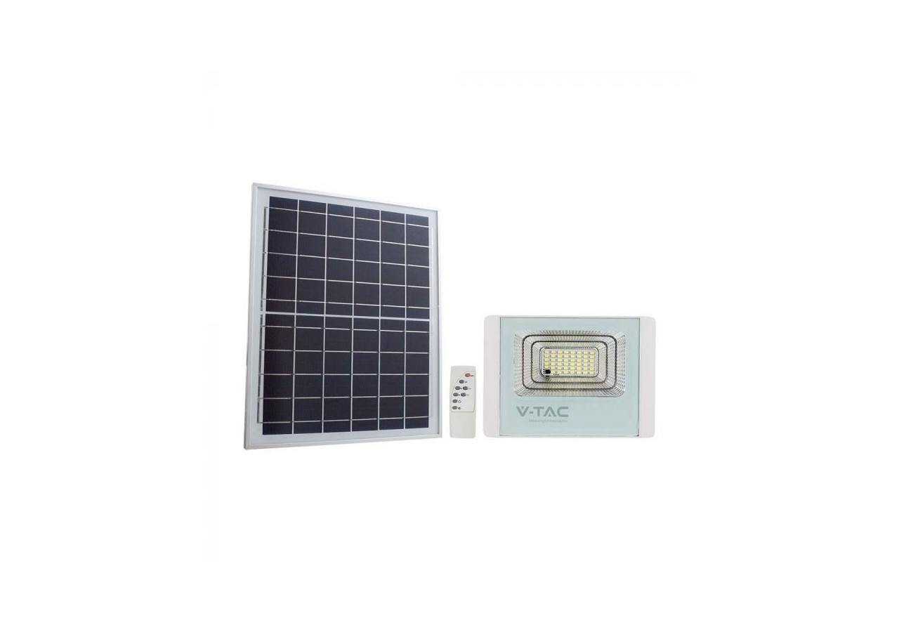 Vt-100w 35w panneau solaire avec projecteur led 6400k corps blanc- 23019 - V-tac