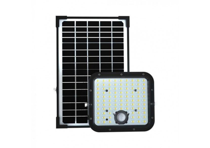 Vt-432 30w projecteur solaire led cube vie batterie po4 6.4v 6000ma 6400k noir- 10311 - V-tac