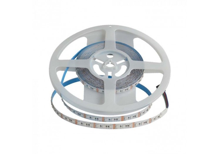 Vt-3535 120 12w bande lumineuse led rgb ip20 24v 8mm blanc double pcb(5m/rouleau)(prix par m)- 10556 - V-tac