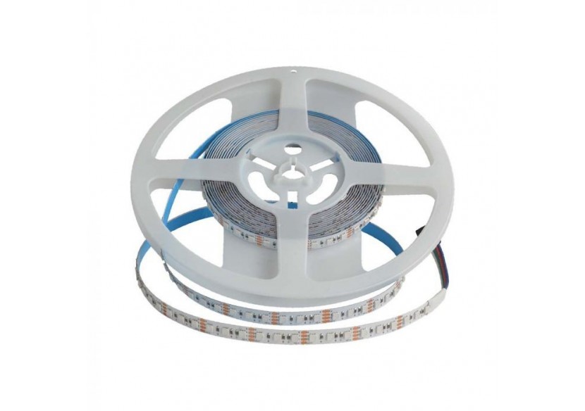 Vt-3535 120 12w bande lumineuse led rgb ip20 24v 8mm blanc double pcb(5m/rouleau)(prix par m)- 10556 - V-tac Vt-3535 120 12w bande lumineuse led rgb ip20 24v 8mm blanc double pcb(5m/rouleau)(prix par m)- 10556 - V-tac