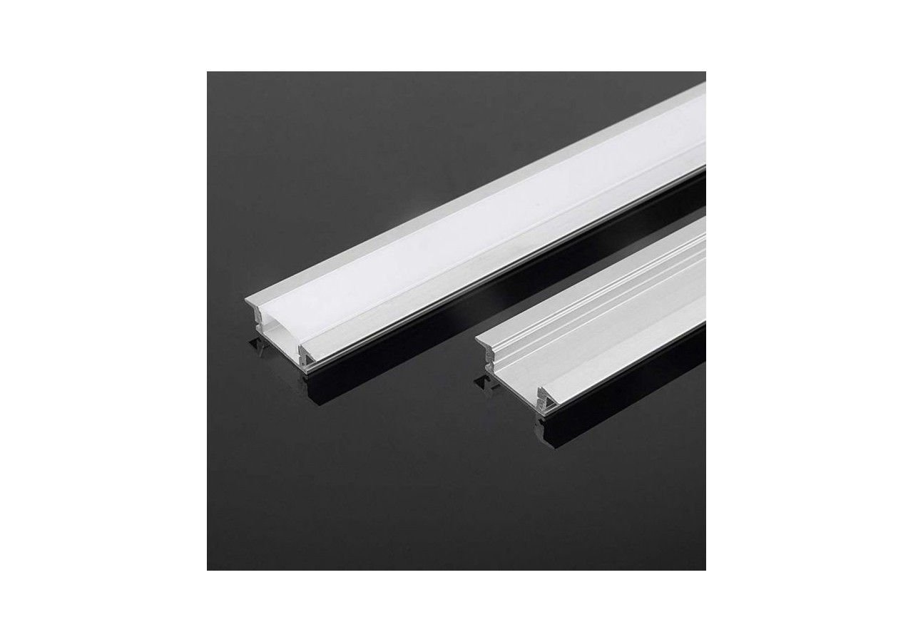 Vt-8156 kit de montage avec diffuseur pour bande led 2000x24,7x7mm- 10320 - V-tac