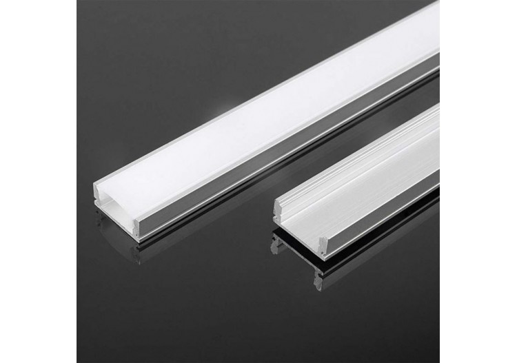 Vt-8157 kit de montage avec diffuseur pour bande led 2000x17.4x7mm- 10321 - V-tac