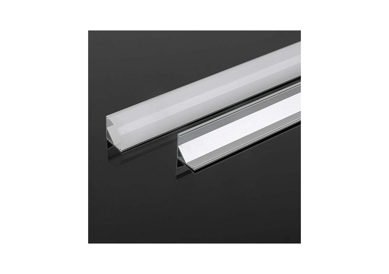 Vt-8158 kit de montage avec diffuseur pour bande led 2000x15.8mmx15.8mm- 10322 - V-tac