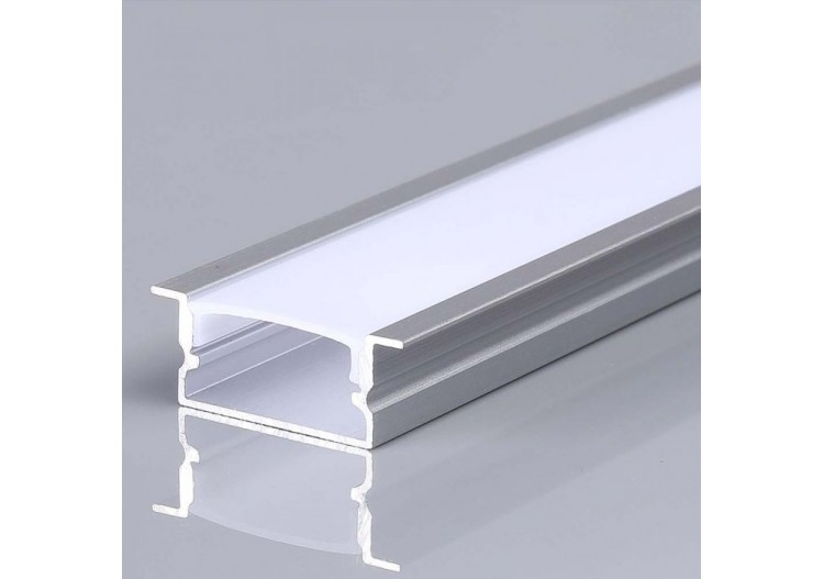 Vt-8203 kit de montage avec diffuseur pour bande de leds 2000x20x10mm corps argent- 23175 - V-tac