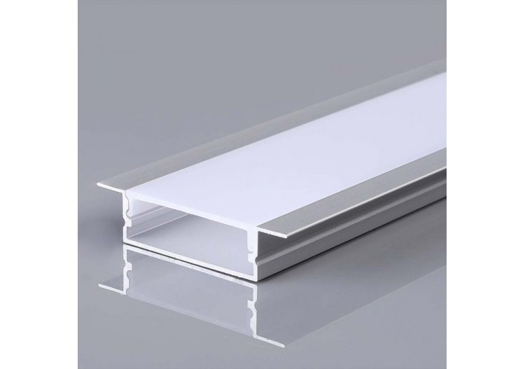 Vt-8204 kit de montage avec diffuseur pour bande led 2000x30x10mm corps argent- 23177 - V-tac