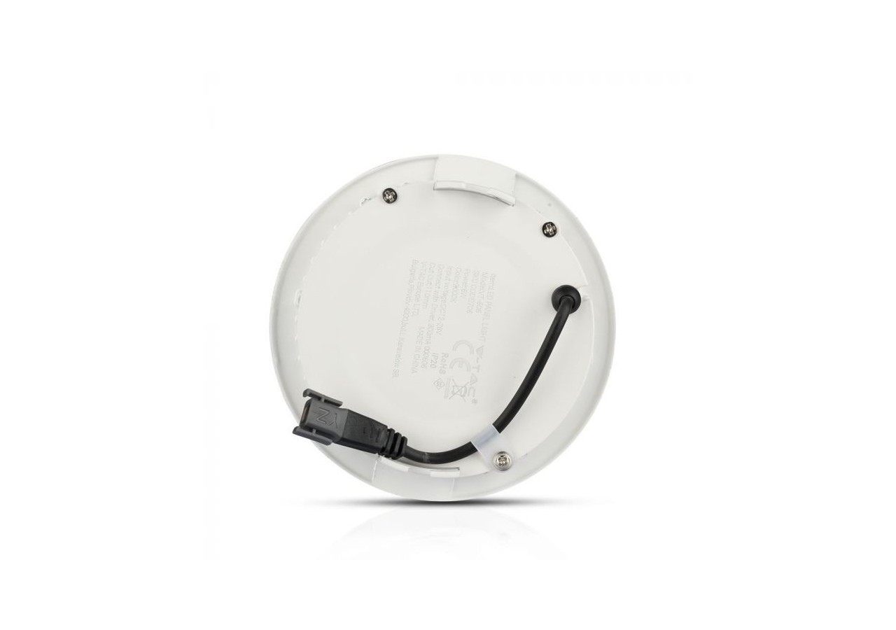 Vt-606rd 6w panneau LED premium puce Samsung 4000k rond- 707 - V-tac