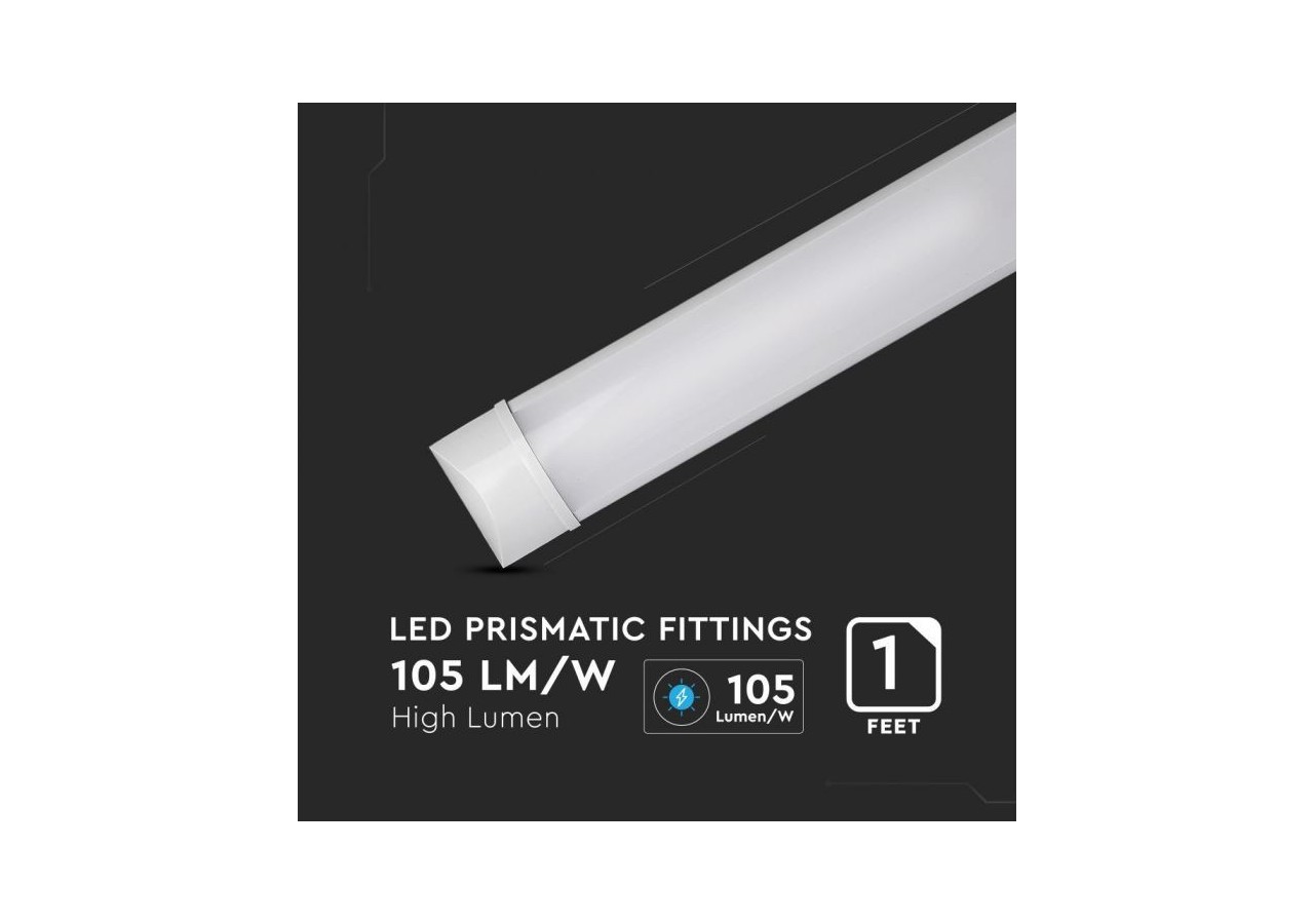 Vt-8-40 Raccord de gril LED 40w-120cm puce Samsung 3000k (105lm/w)- 665 - V-tac