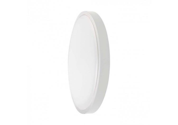 Vt-8618 18w plafonnier led 6500k cadre blanc rond ip44- 7617 - V-tac