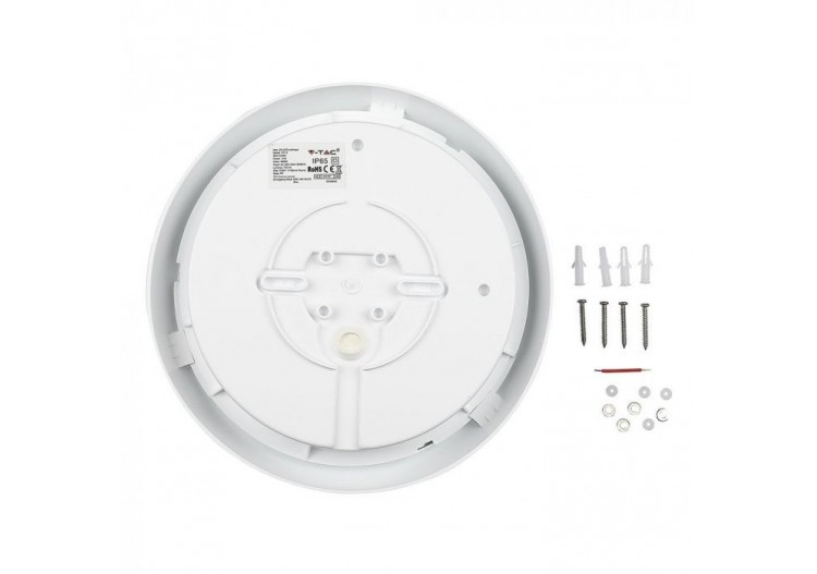 Vt-12 10w dôme rond complet (batterie de secours + capteur) puce Samsung 4000k- 817 - V-tac