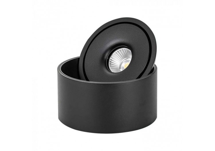 Vt-2833 30w led surface cob downlight 3in1 corps noir- 23158 - V-tac