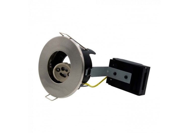 Raccord GU10 sans canette Vt-701cl, ip20, nickel satiné- 7679 - V-tac