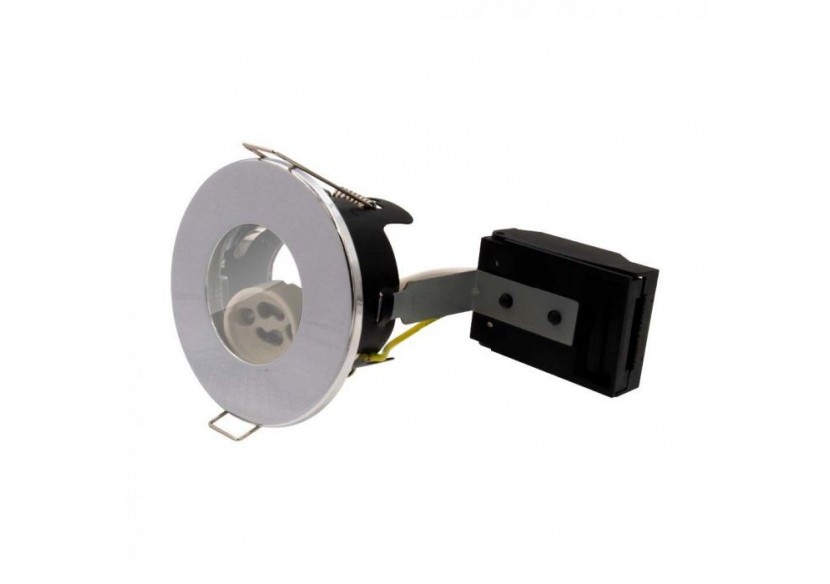 Vt-702cl raccord coupe-feu gu10 sans canette ip65 chrome- 7684 - V-tac