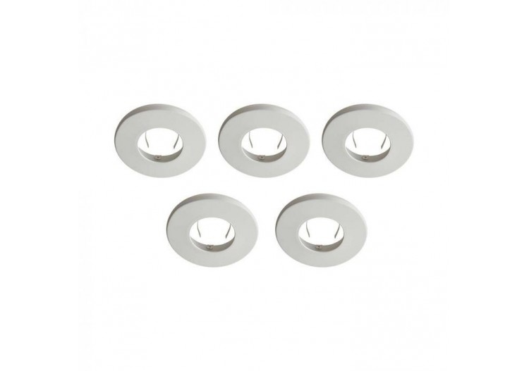 Lunette Vt-703 pour downlight coupe-feu push et lock blanc ip20 5 pièces/paquet- 11277 - V-tac