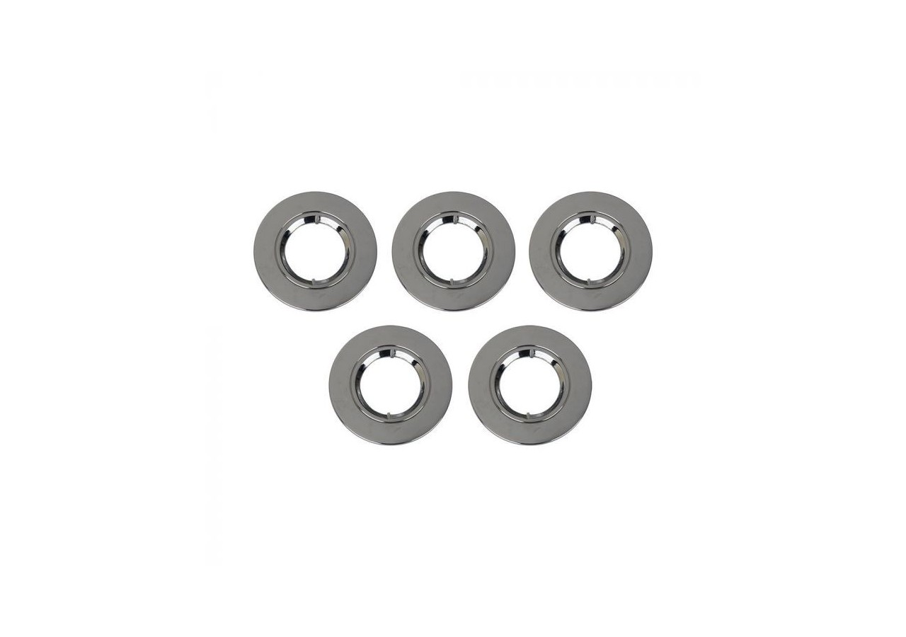Cadre pour downlight coupe-feu -chrome ip20 5pcs/pack- 11235 - V-tac