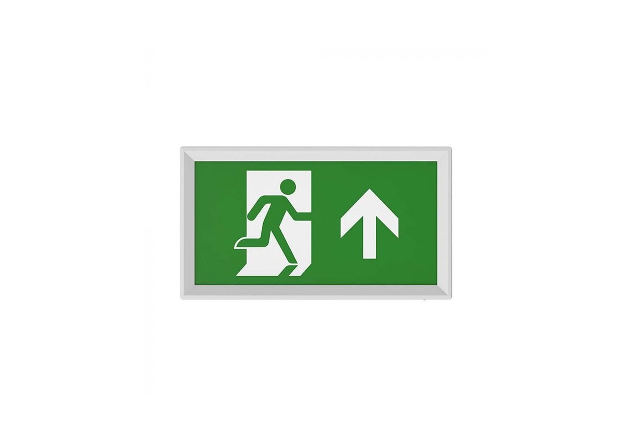 Boîte de sortie de secours à éclairage automatique 6500k avec légende flèche vers le haut- 7817 - V-tac