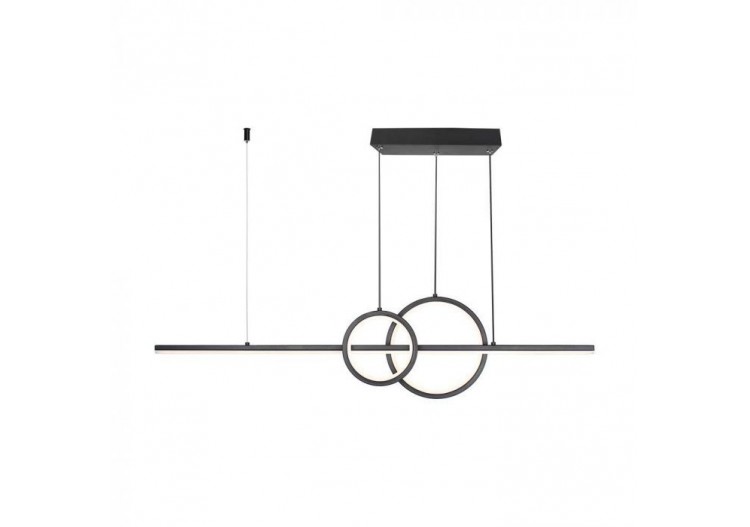 Vt-7767 15w led suspension design 4000k noir- 6935 - V-tac