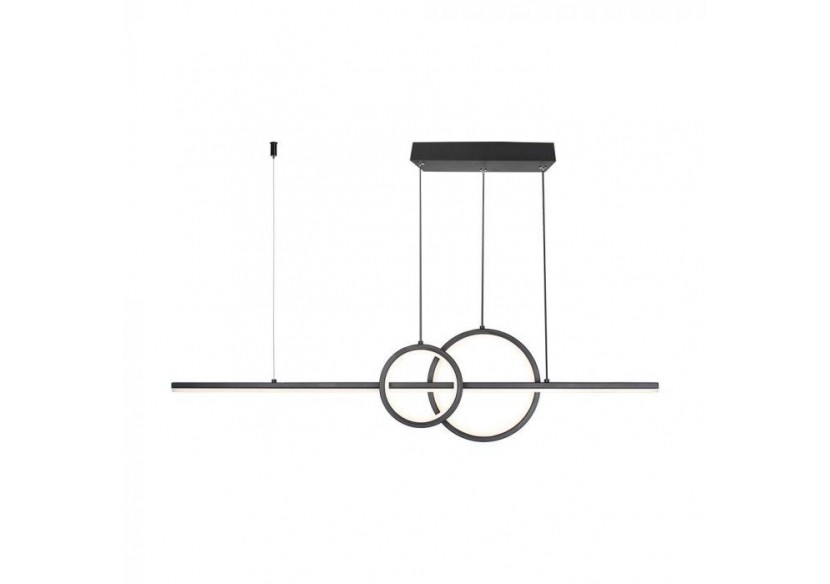 Vt-7767 15w led suspension design 4000k noir- 6935 - V-tac