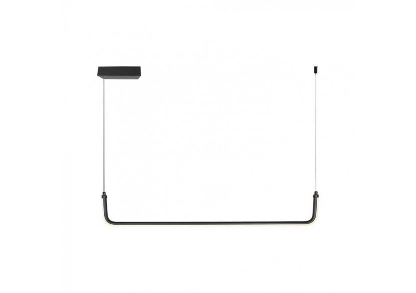 Vt-7769 12w led suspension design 4000k noir- 6939 - V-tac