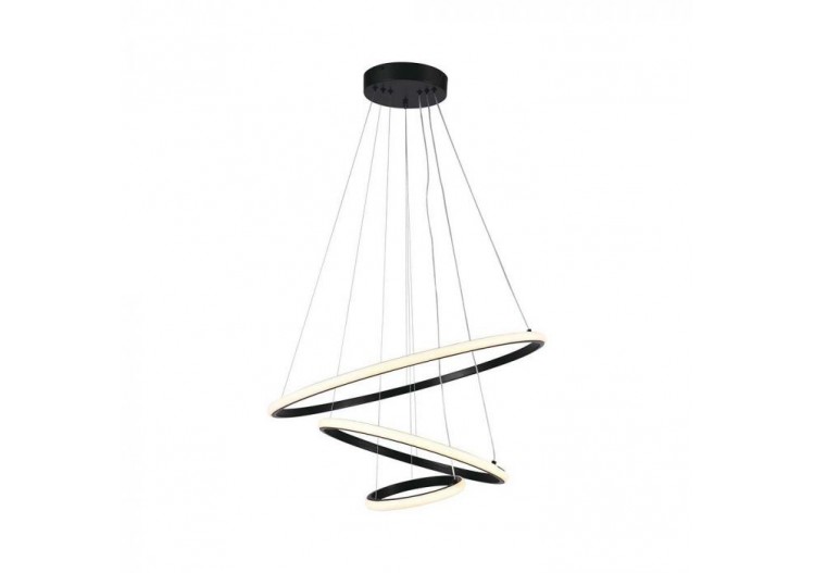 Lampe décorative suspendue led Vt-7816 d:600+d:400+d:200 corps noir 3000k- 8017 - V-tac