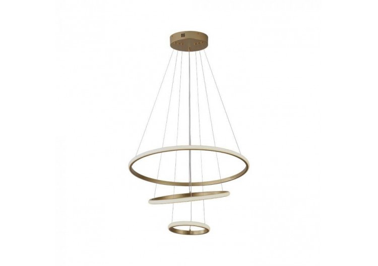 Lampe décorative suspendue led Vt-7816 d:600 + d:400 + d:200, corps en or peint 3000k- 8019 - V-tac