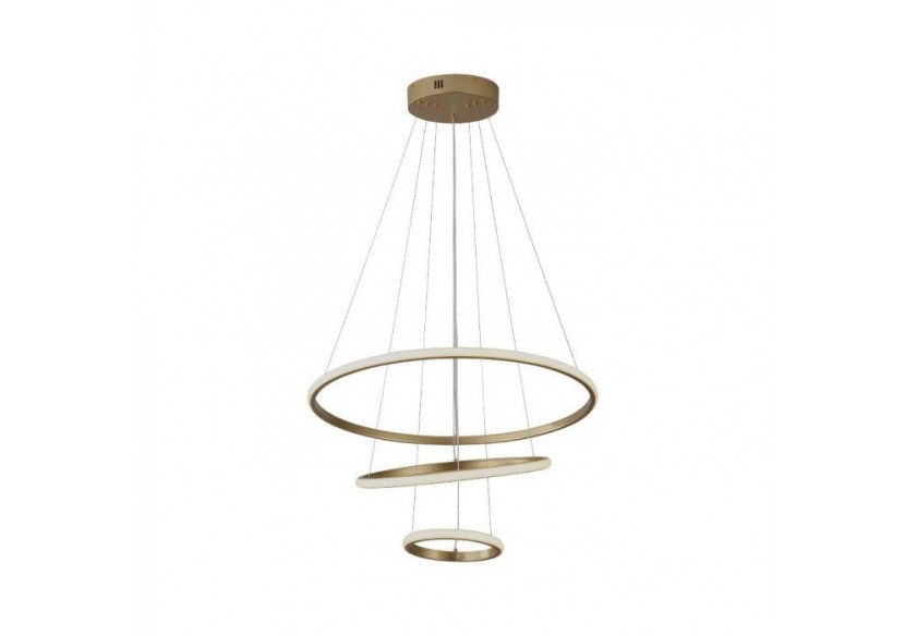 Lampe décorative suspendue led Vt-7816 d:600 + d:400 + d:200, corps en or peint 3000k- 8019 - V-tac