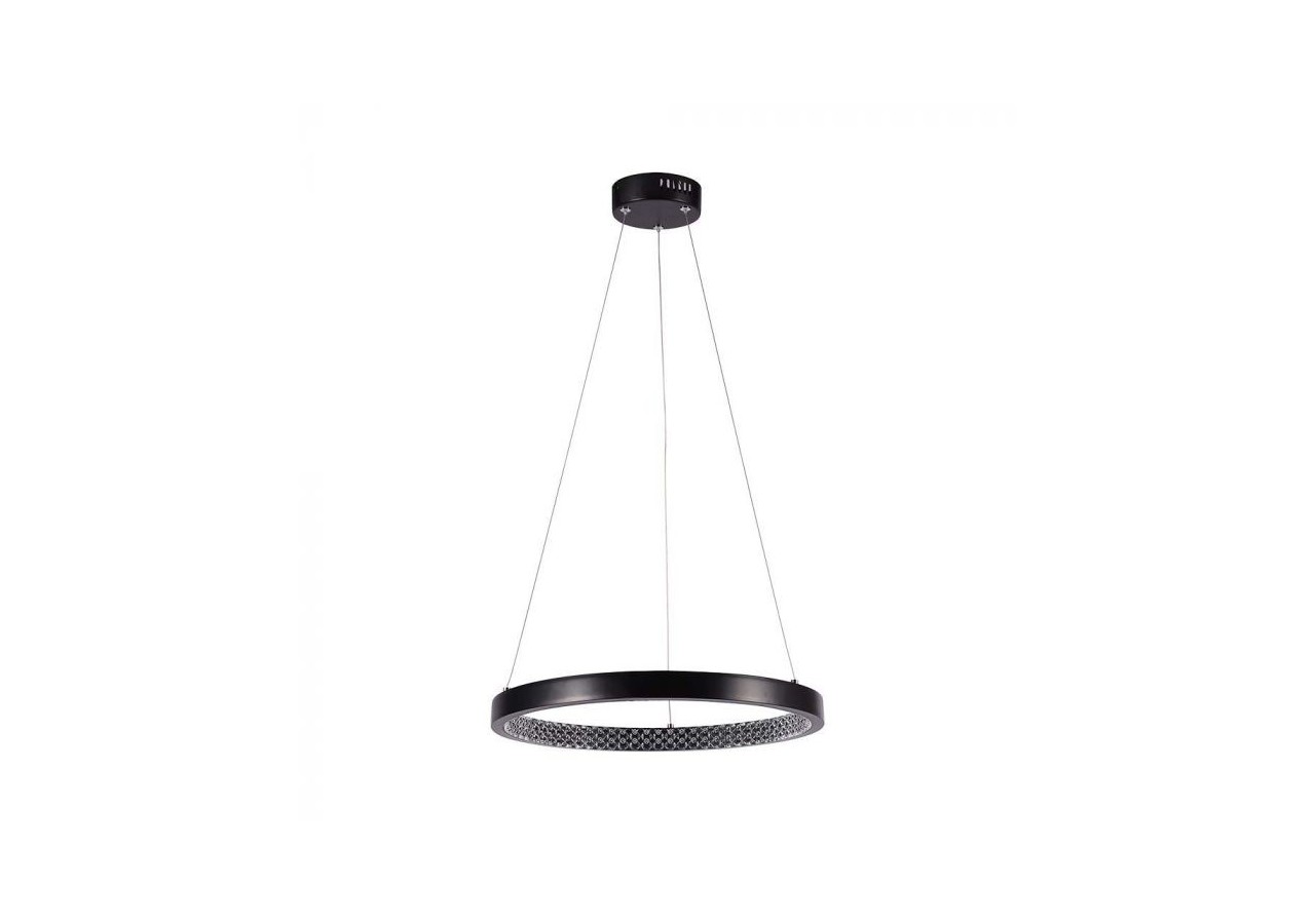 Vt-7823 lampe suspendue à leds 19w (40cm) 4000k intérieur acrylique cristal, corps noir- 10051 - V-tac