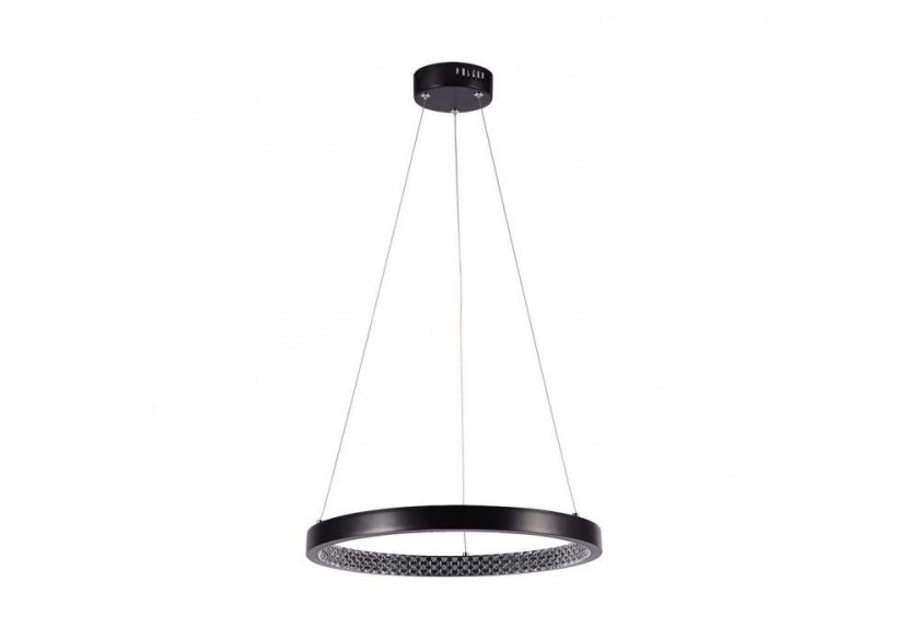 Vt-7823 19w lampe suspendue led 40cm 3000k cristal acrylique intérieur corps noir- 10052 - V-tac
