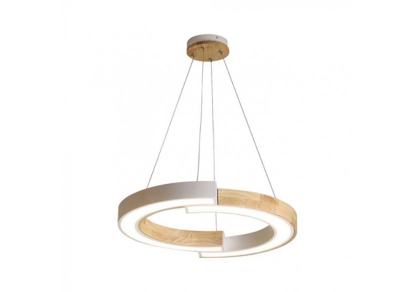 Vt-7828 suspension led 32w (43x100) 4000k blanc corps avec bois- 10089 - V-tac