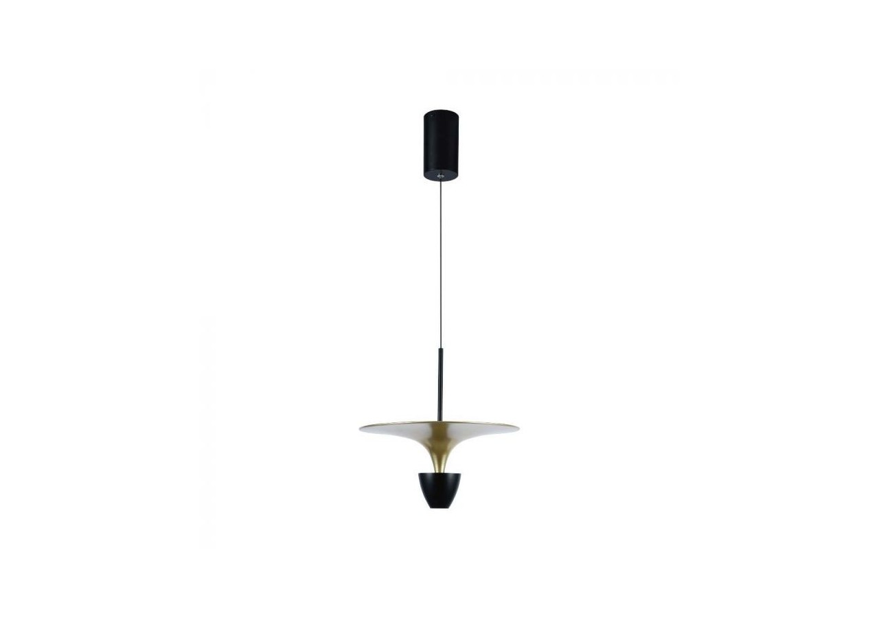 Vt-7832 lampe à suspension led 9w (30x320x100cm) 3000k noir+corps or- 10086 - V-tac